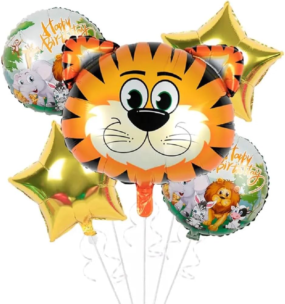 tiger foil balloons