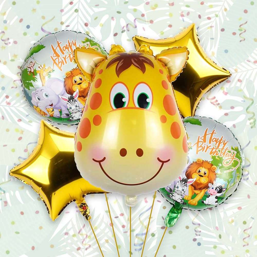 giraffe foil balloons