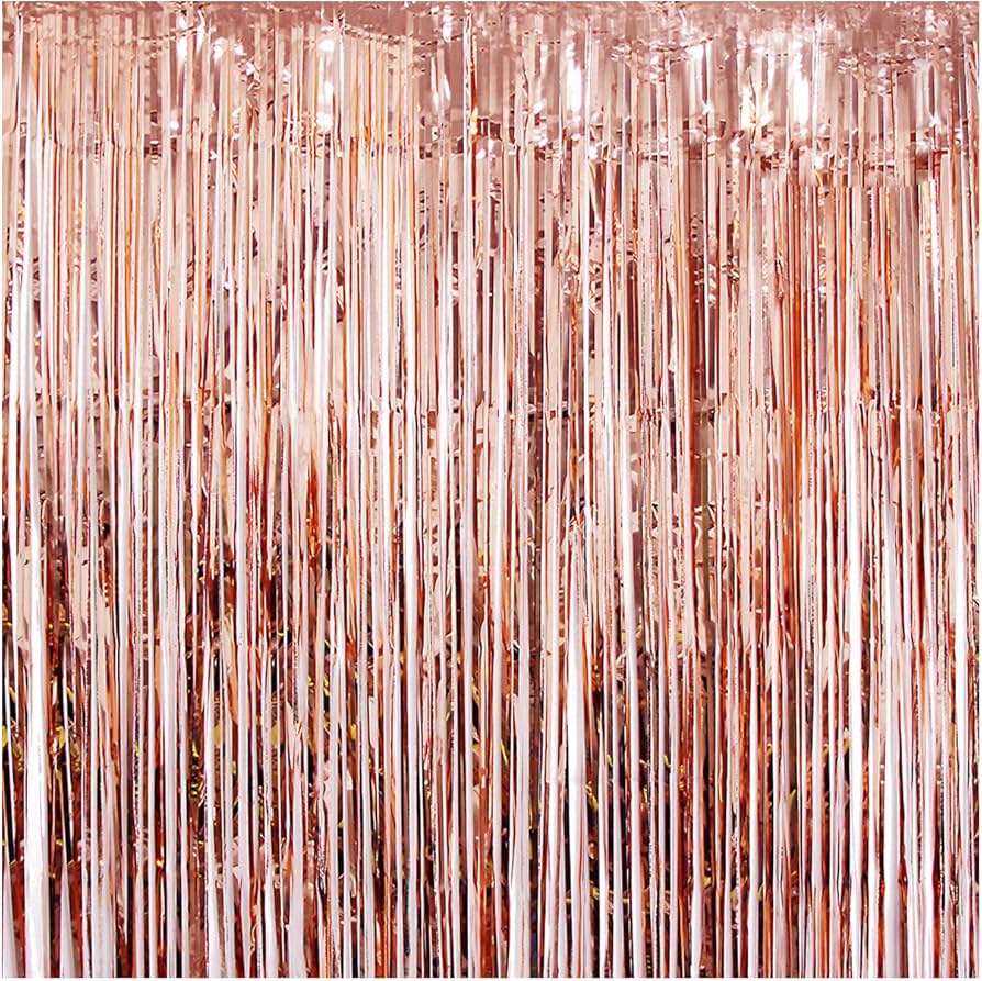 Rose Gold Foil Curtain