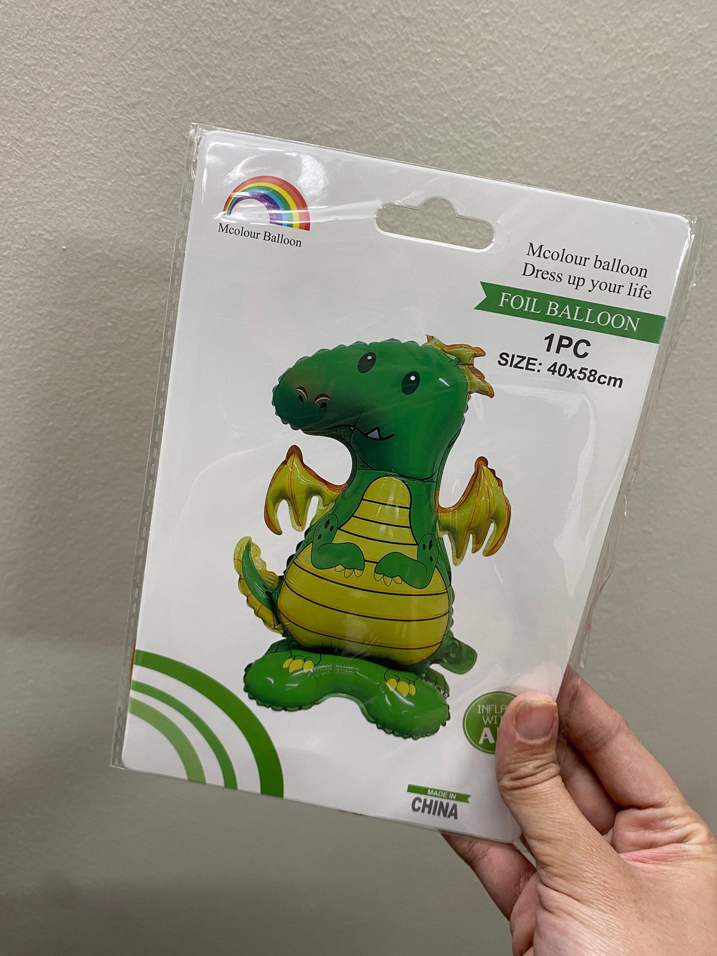 Dinasour standing Foil balloon