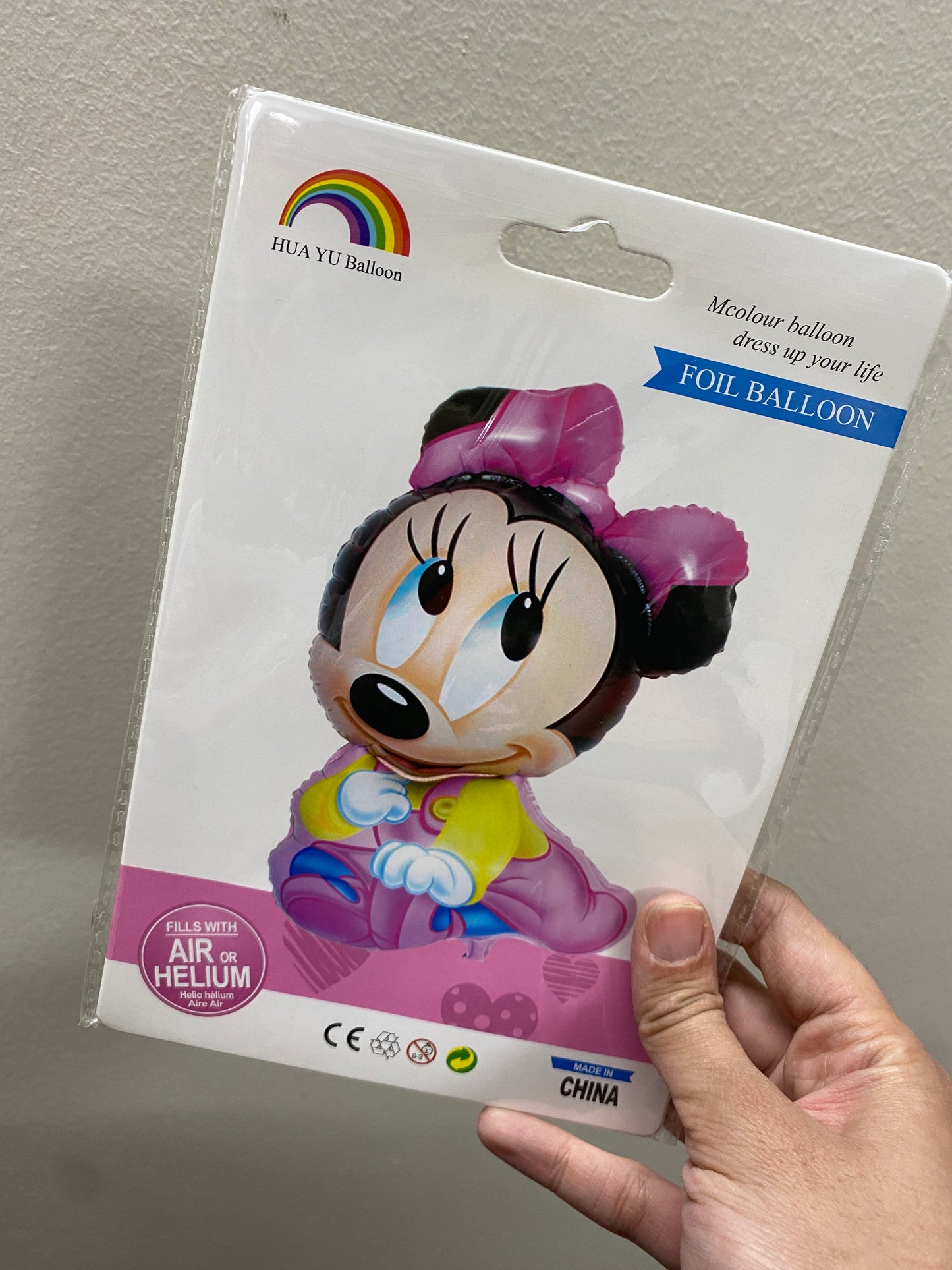 baby Minnie mouse foil balloon