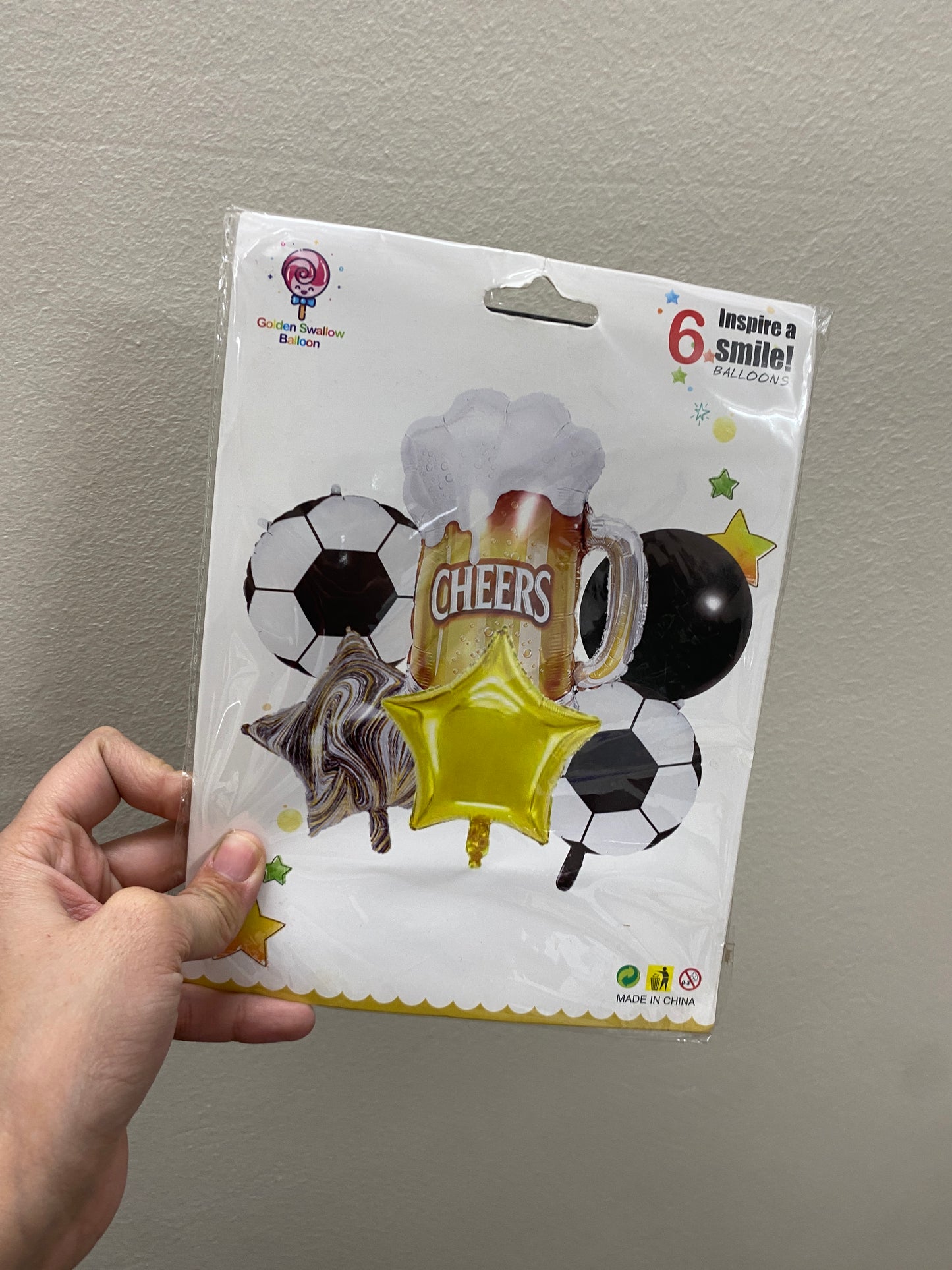 Football foil balloons