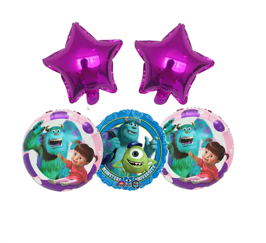 monster inc foil balloons set